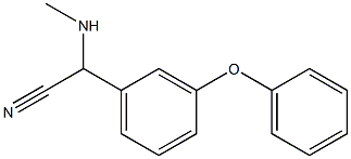 2-(methylamino)-2-(3-phenoxyphenyl)acetonitrile Structure