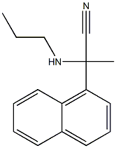 2-(naphthalen-1-yl)-2-(propylamino)propanenitrile 구조식 이미지