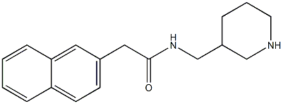 2-(naphthalen-2-yl)-N-(piperidin-3-ylmethyl)acetamide Structure