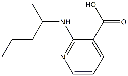 2-(pentan-2-ylamino)pyridine-3-carboxylic acid Structure