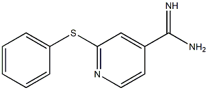 2-(phenylsulfanyl)pyridine-4-carboximidamide 구조식 이미지