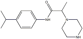 2-(piperazin-1-yl)-N-[4-(propan-2-yl)phenyl]propanamide Structure