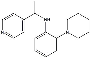 2-(piperidin-1-yl)-N-[1-(pyridin-4-yl)ethyl]aniline Structure
