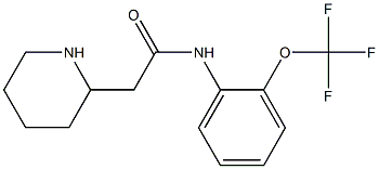 2-(piperidin-2-yl)-N-[2-(trifluoromethoxy)phenyl]acetamide Structure