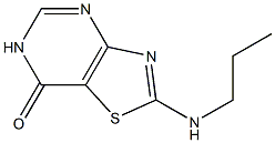 2-(propylamino)[1,3]thiazolo[4,5-d]pyrimidin-7(6H)-one Structure
