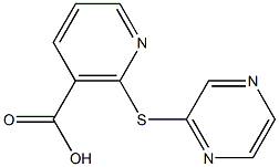 2-(pyrazin-2-ylthio)nicotinic acid Structure