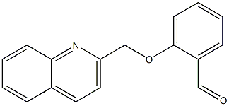 2-(quinolin-2-ylmethoxy)benzaldehyde Structure