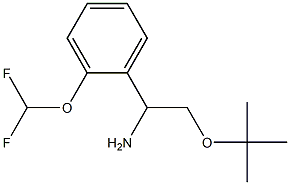 2-(tert-butoxy)-1-[2-(difluoromethoxy)phenyl]ethan-1-amine 구조식 이미지