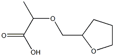 2-(tetrahydrofuran-2-ylmethoxy)propanoic acid Structure