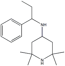 2,2,6,6-tetramethyl-N-(1-phenylpropyl)piperidin-4-amine Structure