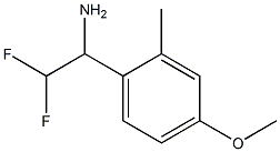 2,2-difluoro-1-(4-methoxy-2-methylphenyl)ethan-1-amine 구조식 이미지