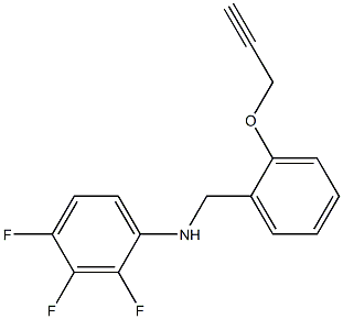 2,3,4-trifluoro-N-{[2-(prop-2-yn-1-yloxy)phenyl]methyl}aniline Structure