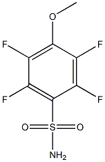 2,3,5,6-tetrafluoro-4-methoxybenzenesulfonamide Structure