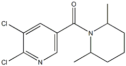 2,3-dichloro-5-[(2,6-dimethylpiperidin-1-yl)carbonyl]pyridine 구조식 이미지