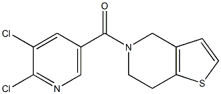 2,3-dichloro-5-{4H,5H,6H,7H-thieno[3,2-c]pyridin-5-ylcarbonyl}pyridine 구조식 이미지