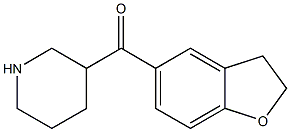 2,3-dihydro-1-benzofuran-5-yl(piperidin-3-yl)methanone Structure