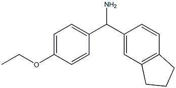 2,3-dihydro-1H-inden-5-yl(4-ethoxyphenyl)methanamine Structure