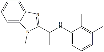 2,3-dimethyl-N-[1-(1-methyl-1H-1,3-benzodiazol-2-yl)ethyl]aniline 구조식 이미지