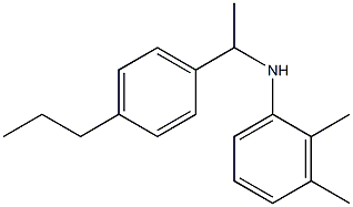 2,3-dimethyl-N-[1-(4-propylphenyl)ethyl]aniline Structure