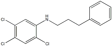 2,4,5-trichloro-N-(3-phenylpropyl)aniline Structure