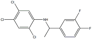 2,4,5-trichloro-N-[1-(3,4-difluorophenyl)ethyl]aniline Structure