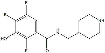 2,4,5-trifluoro-3-hydroxy-N-(piperidin-4-ylmethyl)benzamide Structure