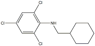 2,4,6-trichloro-N-(cyclohexylmethyl)aniline Structure