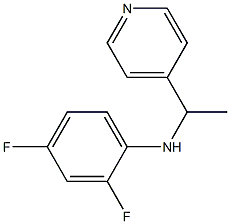 2,4-difluoro-N-[1-(pyridin-4-yl)ethyl]aniline Structure