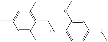 2,4-dimethoxy-N-[(2,4,6-trimethylphenyl)methyl]aniline Structure