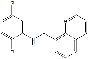 2,5-dichloro-N-(quinolin-8-ylmethyl)aniline Structure