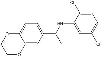 2,5-dichloro-N-[1-(2,3-dihydro-1,4-benzodioxin-6-yl)ethyl]aniline 구조식 이미지