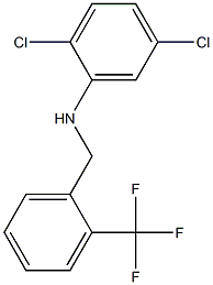 2,5-dichloro-N-{[2-(trifluoromethyl)phenyl]methyl}aniline 구조식 이미지