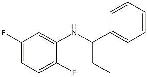 2,5-difluoro-N-(1-phenylpropyl)aniline Structure