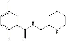 2,5-difluoro-N-(piperidin-2-ylmethyl)benzamide Structure