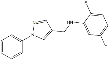 2,5-difluoro-N-[(1-phenyl-1H-pyrazol-4-yl)methyl]aniline Structure