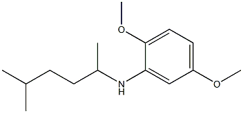 2,5-dimethoxy-N-(5-methylhexan-2-yl)aniline 구조식 이미지