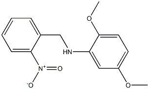 2,5-dimethoxy-N-[(2-nitrophenyl)methyl]aniline 구조식 이미지
