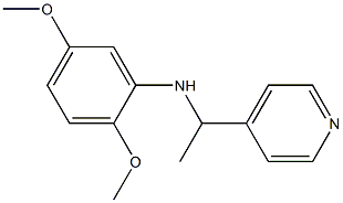 2,5-dimethoxy-N-[1-(pyridin-4-yl)ethyl]aniline 구조식 이미지