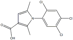 2,5-dimethyl-1-(2,4,5-trichlorophenyl)-1H-pyrrole-3-carboxylic acid 구조식 이미지