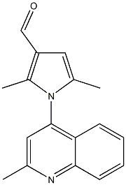 2,5-dimethyl-1-(2-methylquinolin-4-yl)-1H-pyrrole-3-carbaldehyde Structure