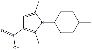 2,5-dimethyl-1-(4-methylcyclohexyl)-1H-pyrrole-3-carboxylic acid Structure