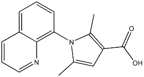 2,5-dimethyl-1-(quinolin-8-yl)-1H-pyrrole-3-carboxylic acid Structure