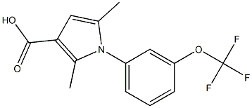 2,5-dimethyl-1-[3-(trifluoromethoxy)phenyl]-1H-pyrrole-3-carboxylic acid 구조식 이미지