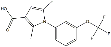 2,5-dimethyl-1-[3-(trifluoromethoxy)phenyl]-1H-pyrrole-3-carboxylic acid Structure