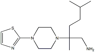 2,5-dimethyl-2-[4-(1,3-thiazol-2-yl)piperazin-1-yl]hexan-1-amine Structure
