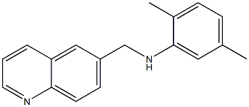2,5-dimethyl-N-(quinolin-6-ylmethyl)aniline 구조식 이미지