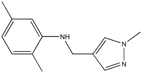 2,5-dimethyl-N-[(1-methyl-1H-pyrazol-4-yl)methyl]aniline 구조식 이미지