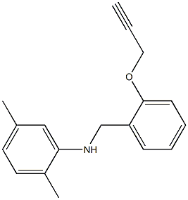 2,5-dimethyl-N-{[2-(prop-2-yn-1-yloxy)phenyl]methyl}aniline Structure