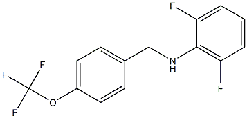 2,6-difluoro-N-{[4-(trifluoromethoxy)phenyl]methyl}aniline Structure