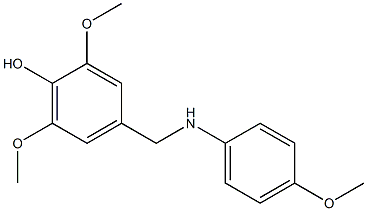 2,6-dimethoxy-4-{[(4-methoxyphenyl)amino]methyl}phenol 구조식 이미지